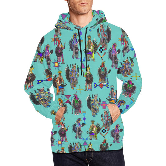 Men's Tradish Dancers Eggshell Blue Hoodie for Men