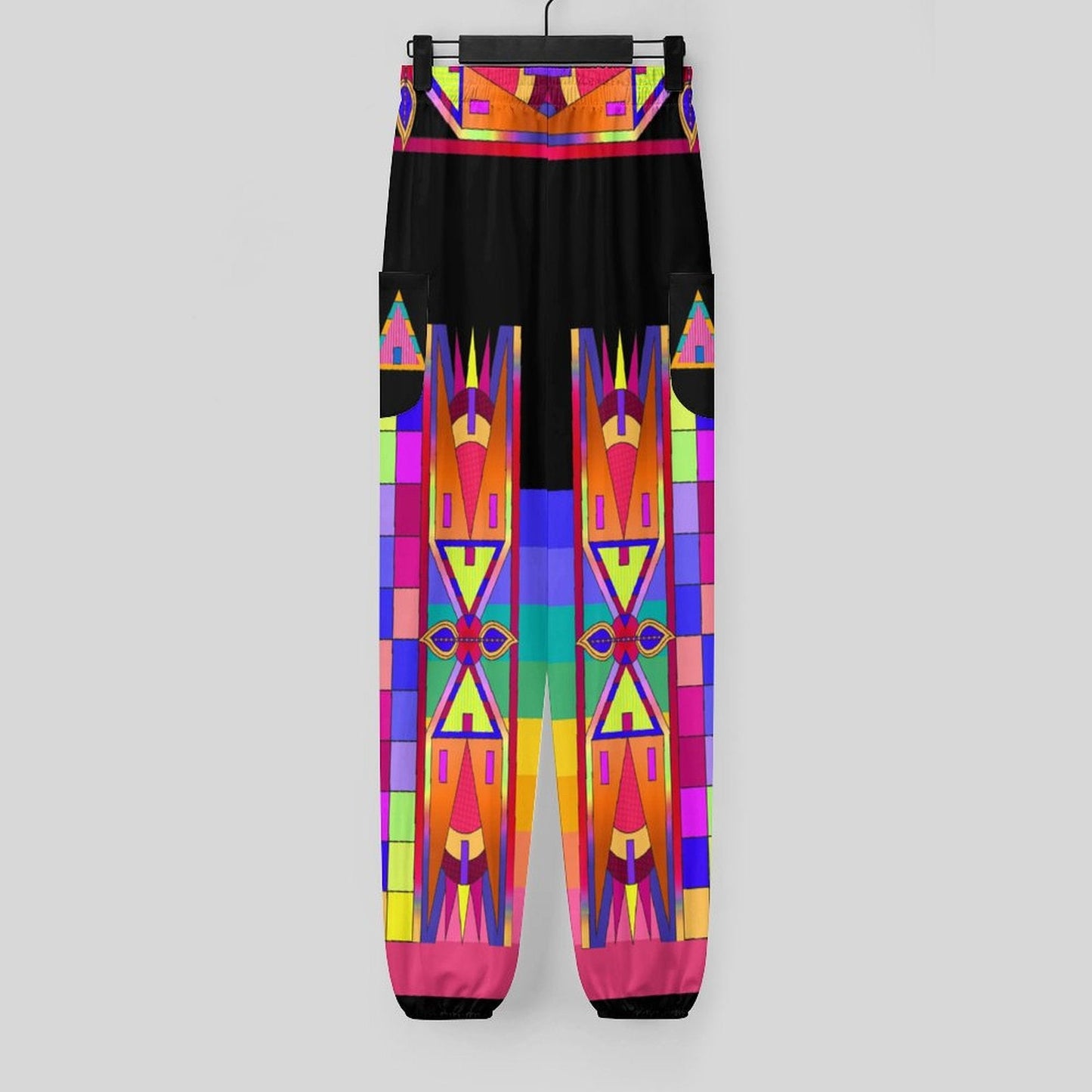 Rainbow Spirit Path Black Ribbon Joggers