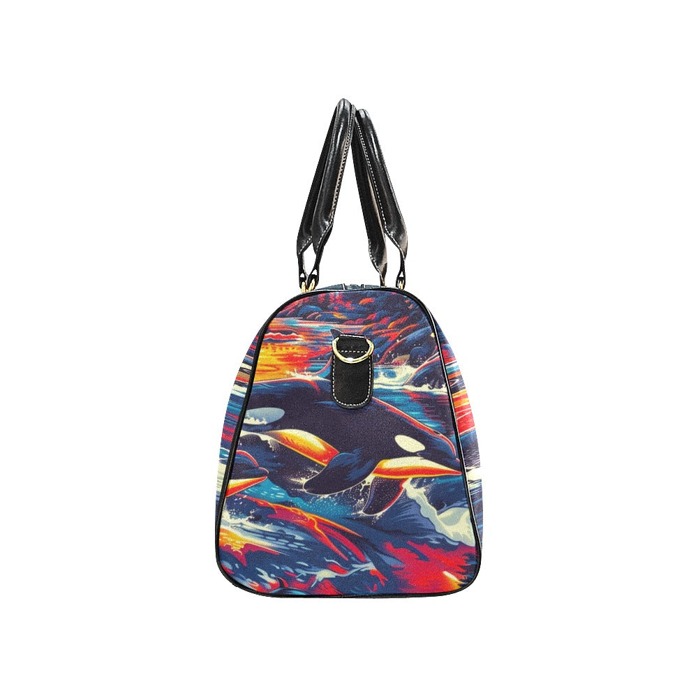 Killer Whales in the Bay Small Travel Bag