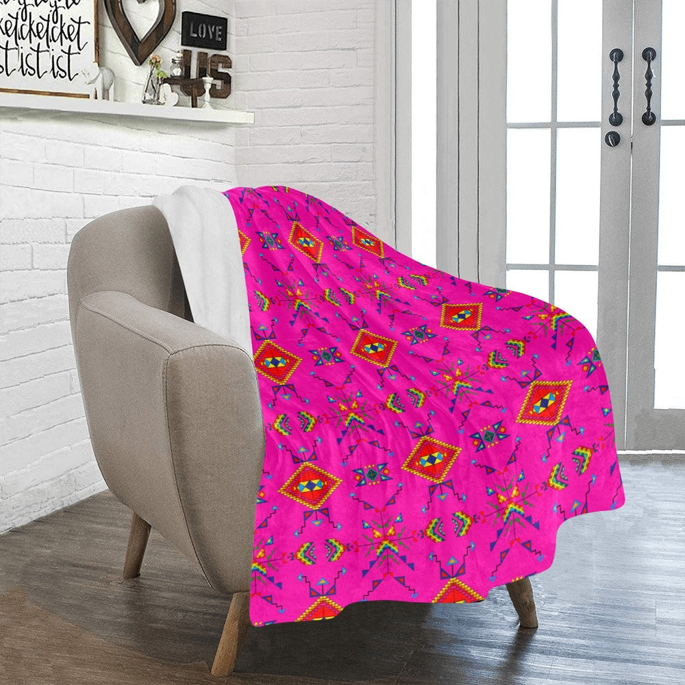 Buffalo Jump Pink Ultra-Soft Micro Fleece Blanket 40"x50"