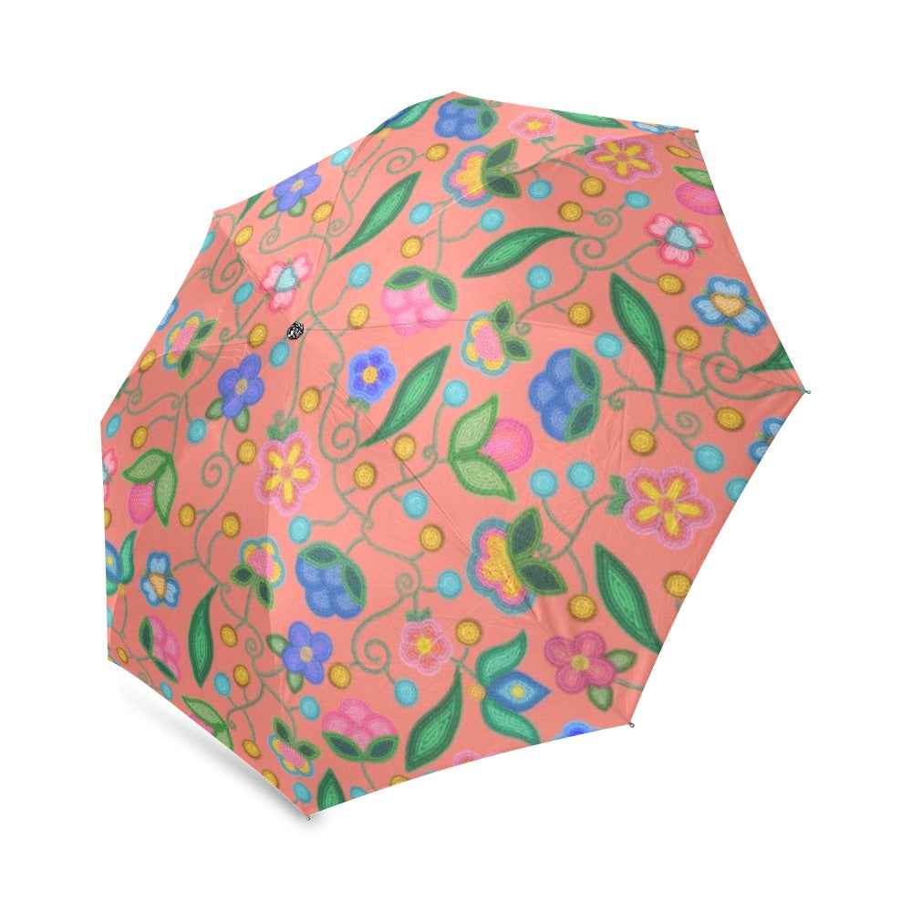Skyberry Serenade Peach Foldable Umbrella
