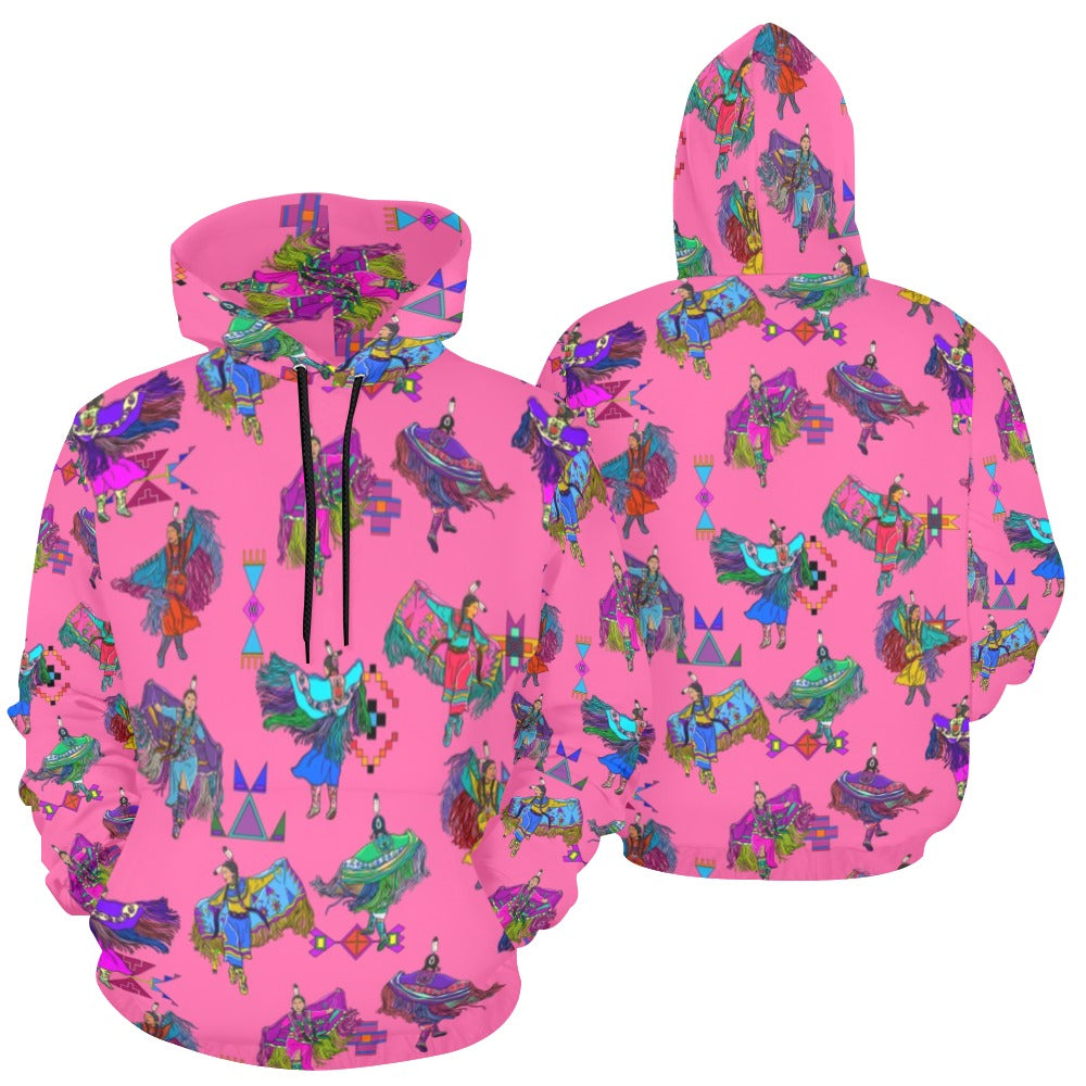 Women's Fancy Dancers Pink Hoodie for Women (USA Size)