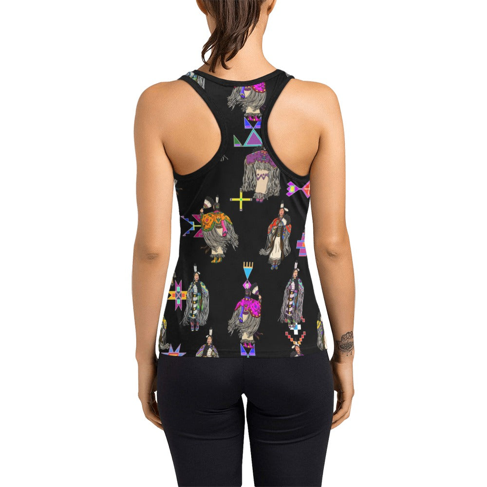 Women's Tradish Dancers Black Women's Racerback Tank Top