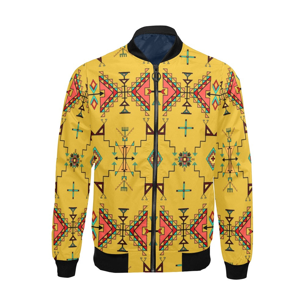 Thunder Flight Yellow Bomber Jacket for Men