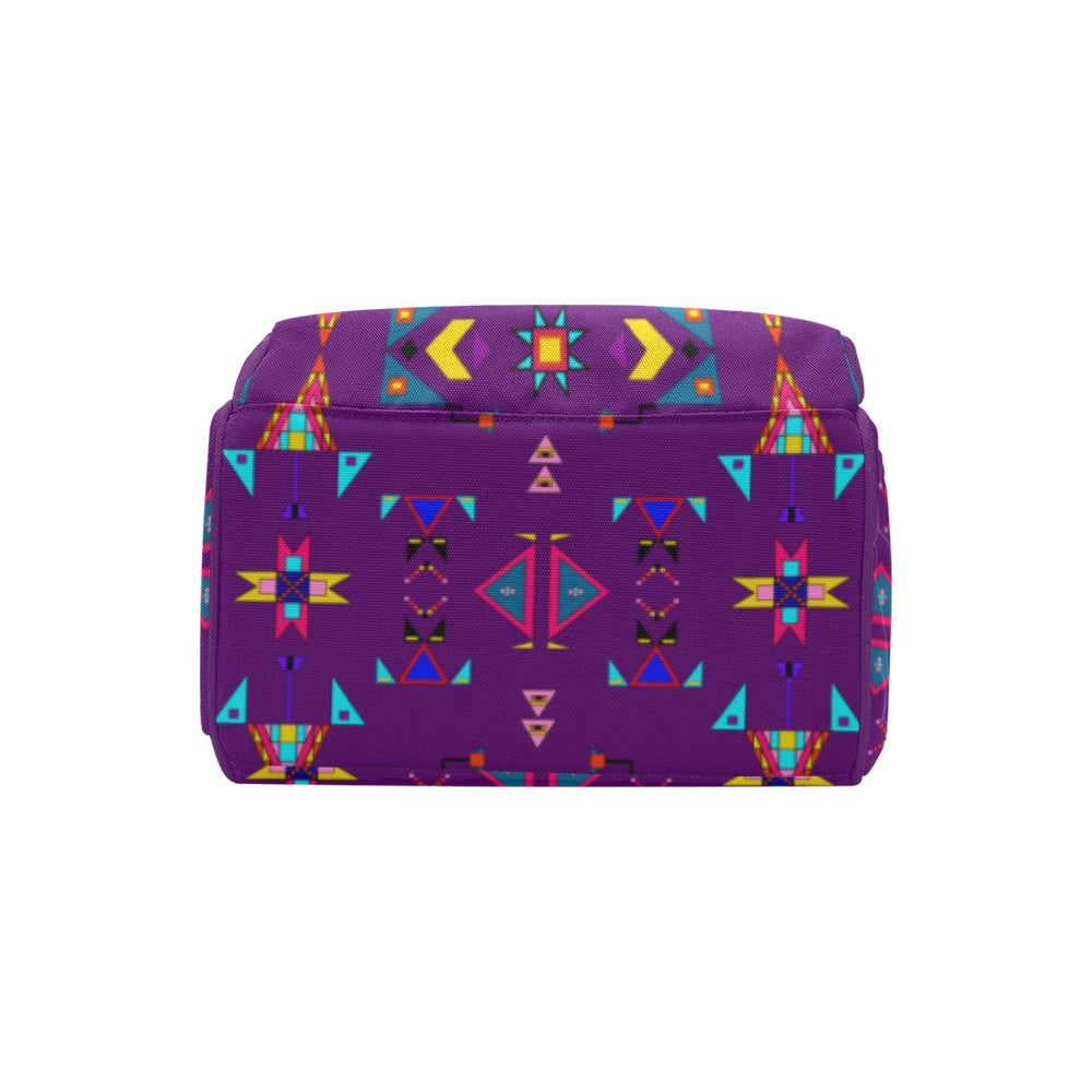 Enemy Territory Berry Multi-Function Diaper Backpack