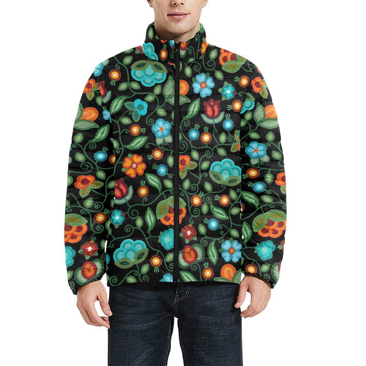 Prairie Fire Petals Black Padded Jacket