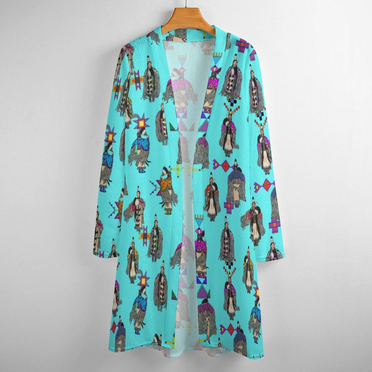 Women's Tradish Dancers Turquoise Cardigan