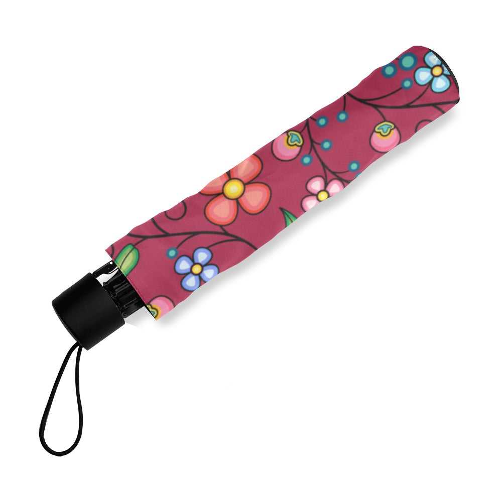 Floral Bounty Magenta Foldable Umbrella