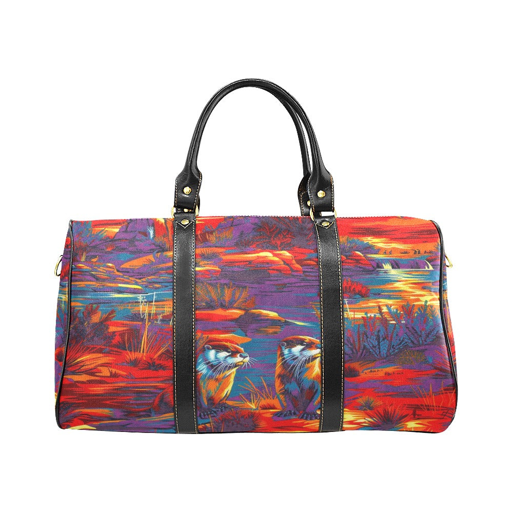 Silly Otters Small Travel Bag