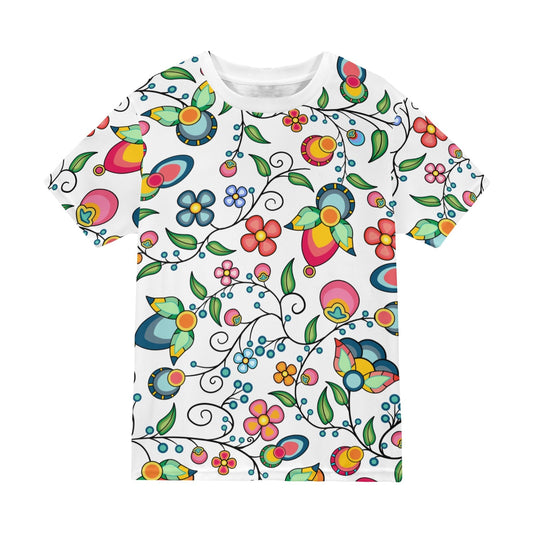 Floral Bounty White T-shirt for Men