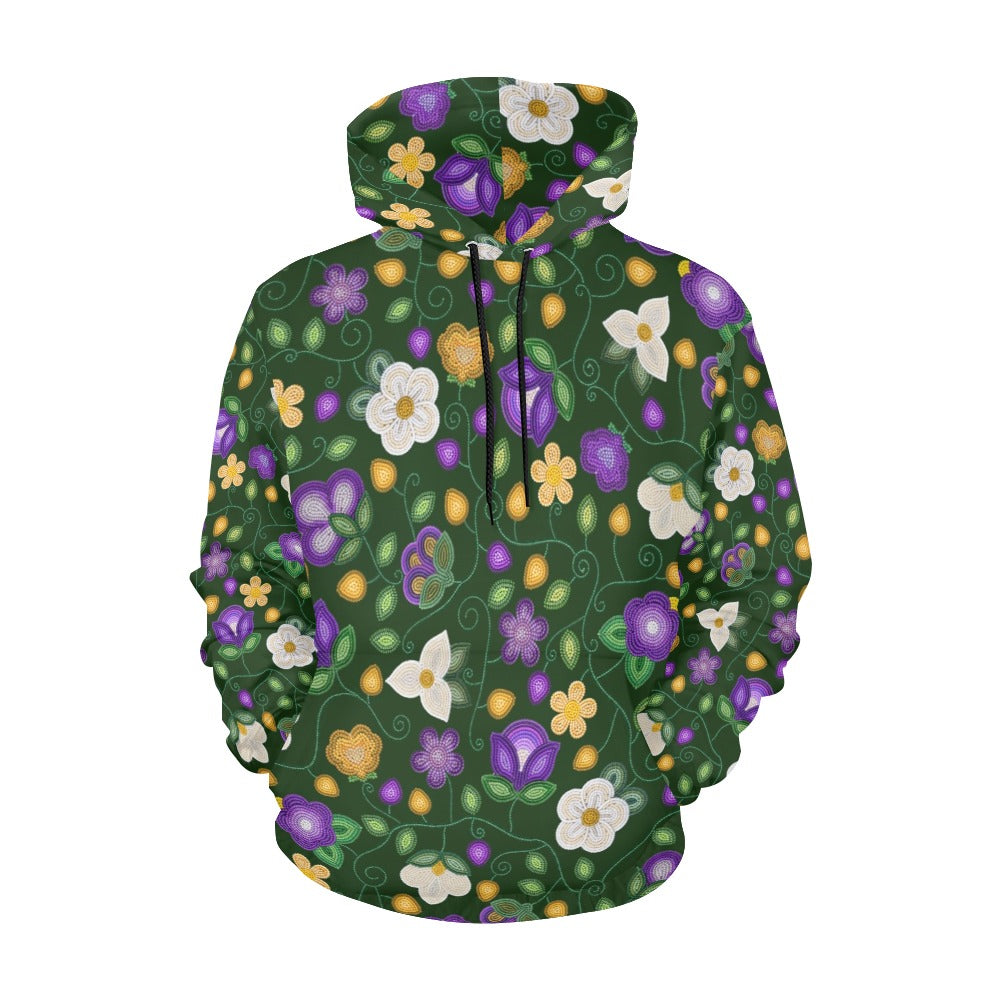 Midnight Moss Bloom Forest Hoodie for Women