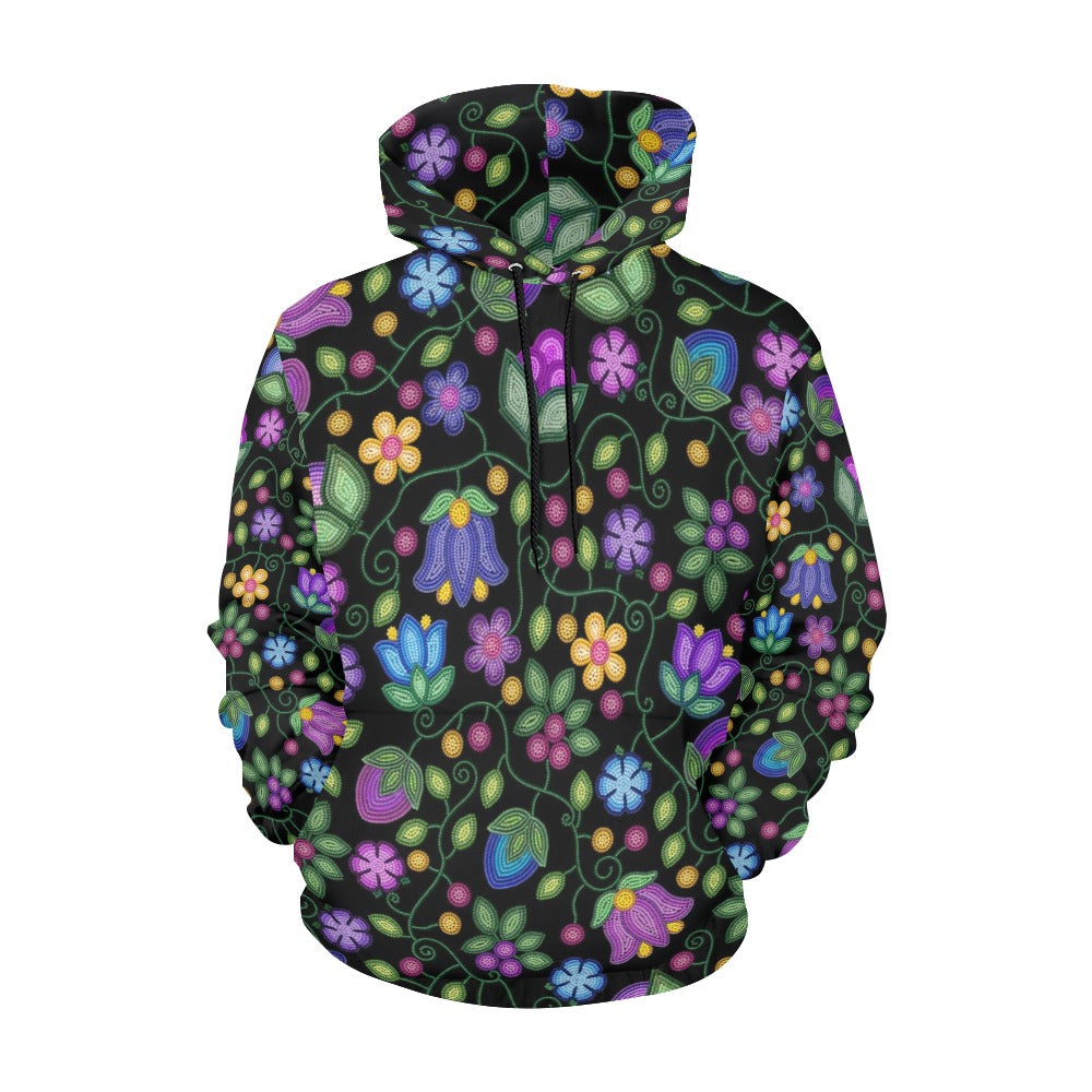 Bloom Uplift Black Hoodie for Women