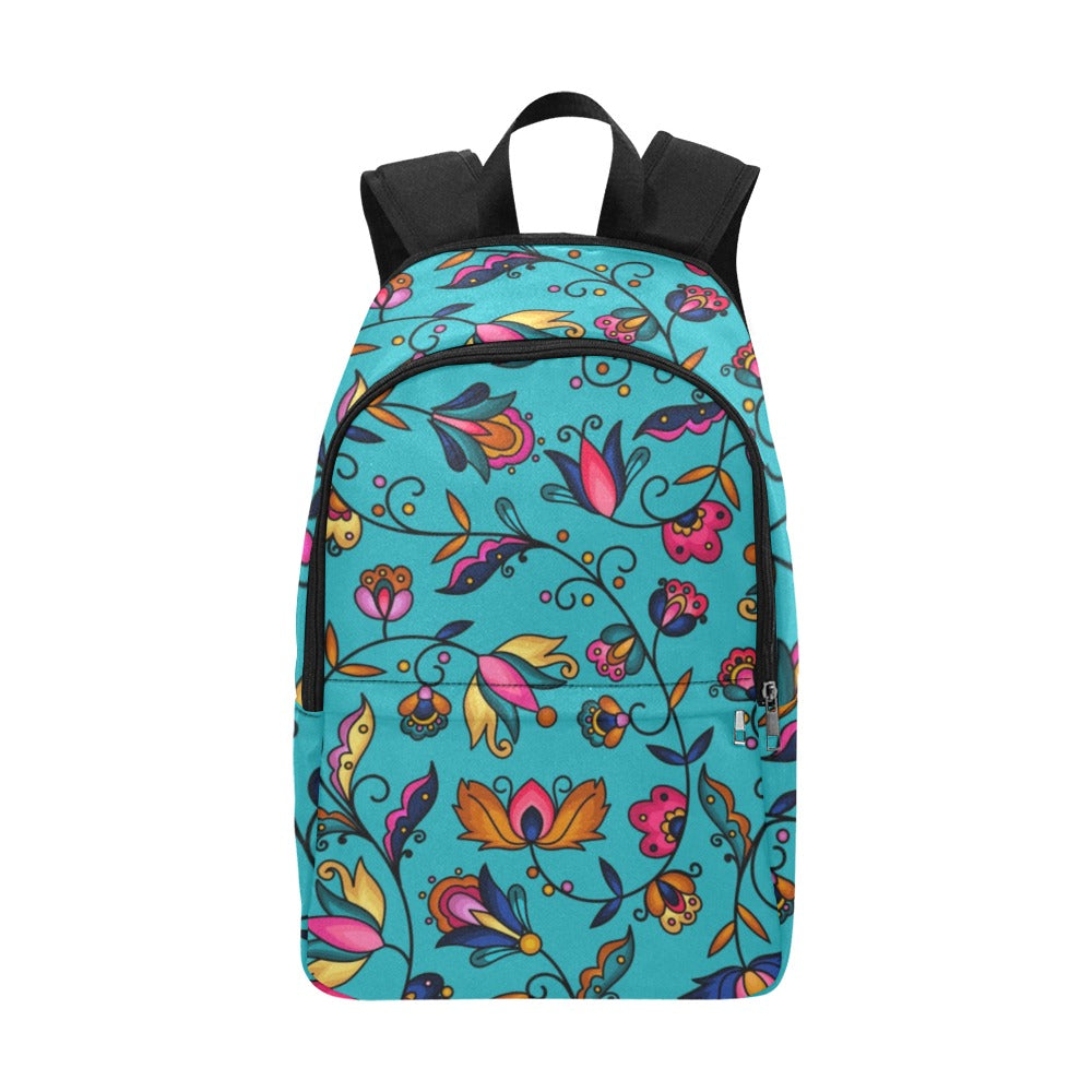 Copper Prairie Petals Turquoise Backpack