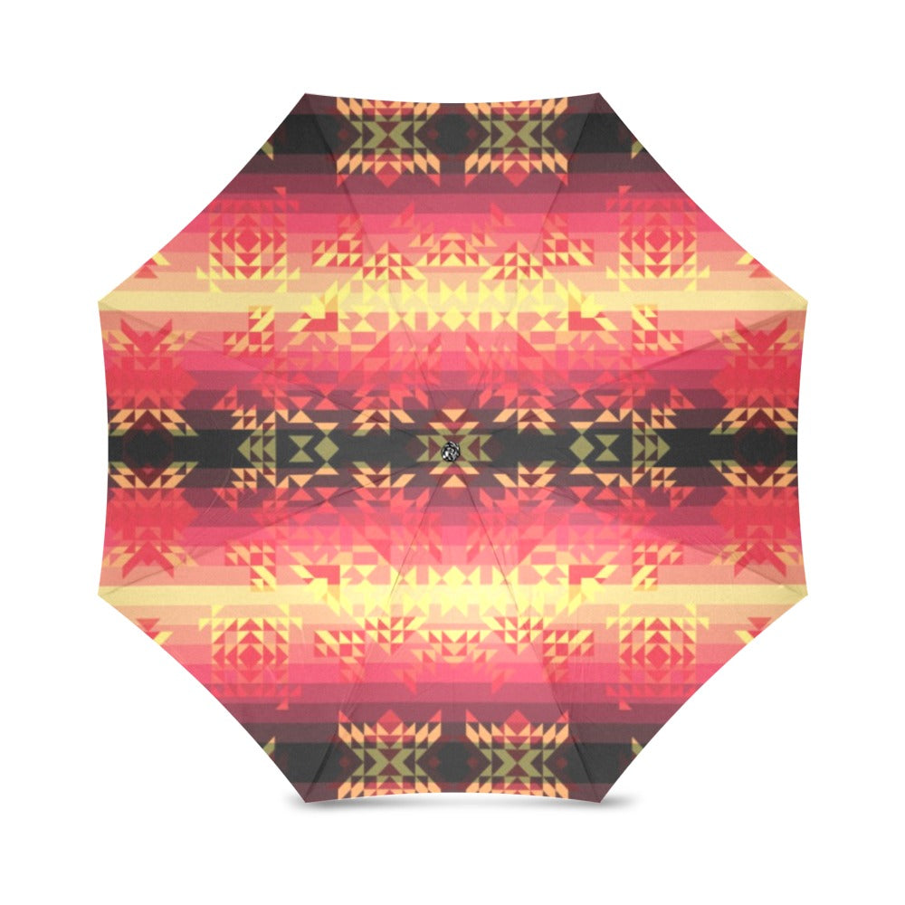 Soleil Fusion Rouge Foldable Umbrella