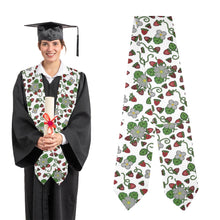 Load image into Gallery viewer, Strawberry Dreams White Graduation Stole
