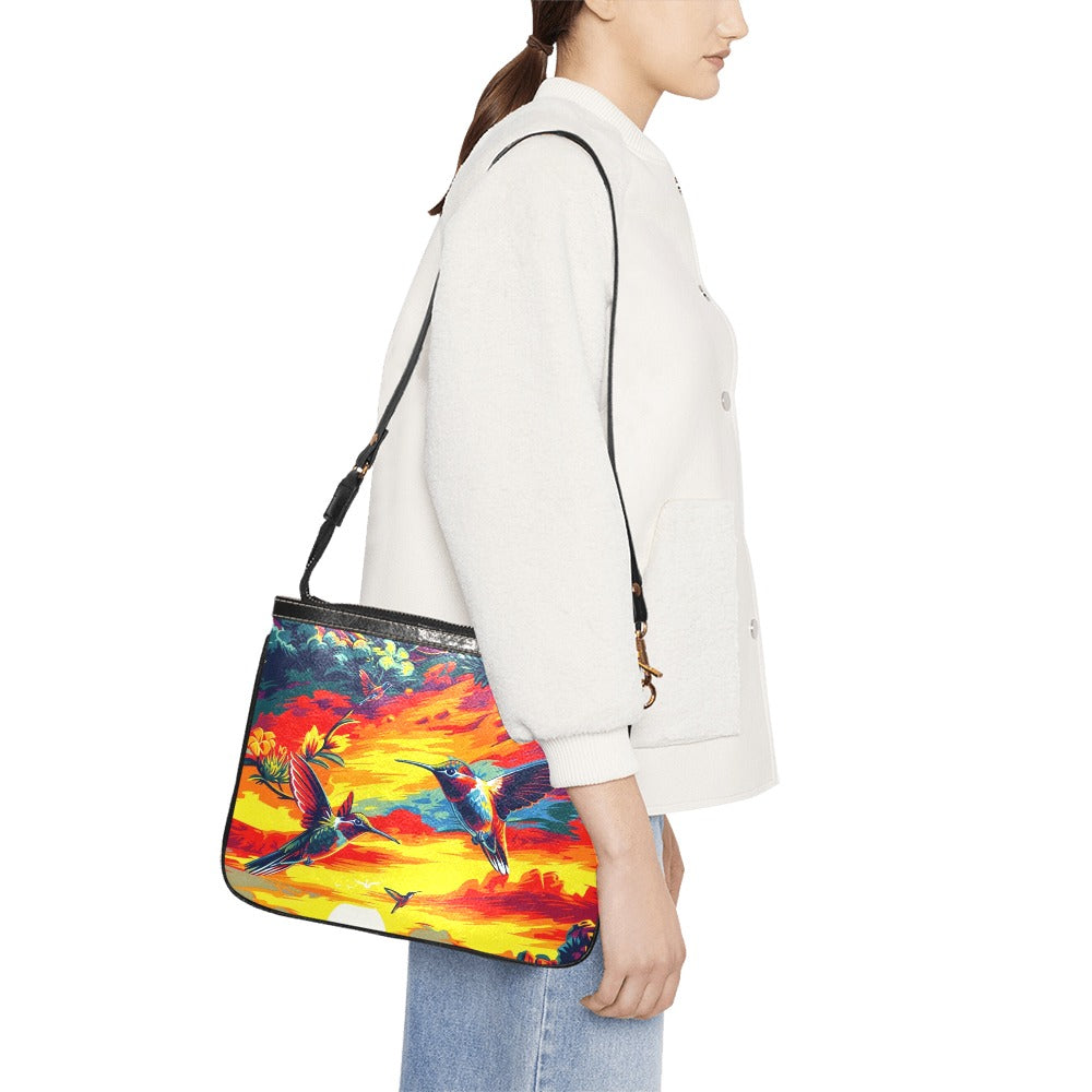 Happy Hummingbirds Small Shoulder Bag