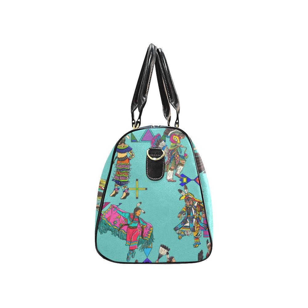 Grand Entry Dancers Eggshell Blue Small Travel Bag