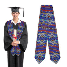 Load image into Gallery viewer, Medicine Blessing Blue Graduation Stole
