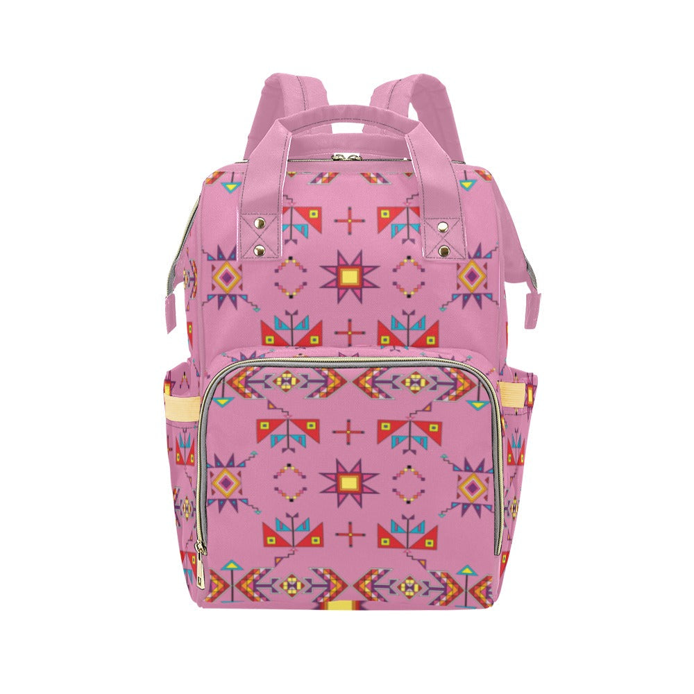 Scattered Generations Pink Multi-Function Diaper Backpack