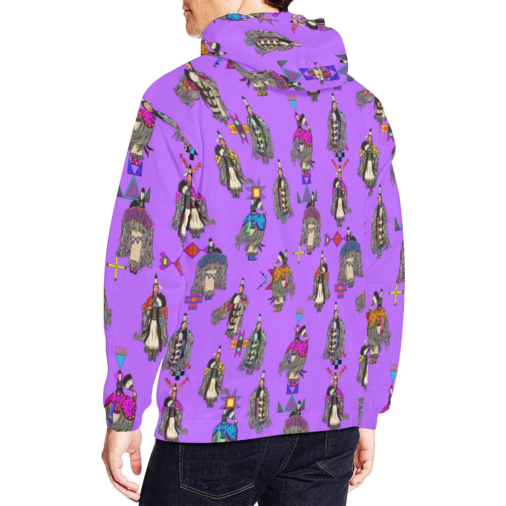 Women's Tradish Dancers Purple Hoodie for Men