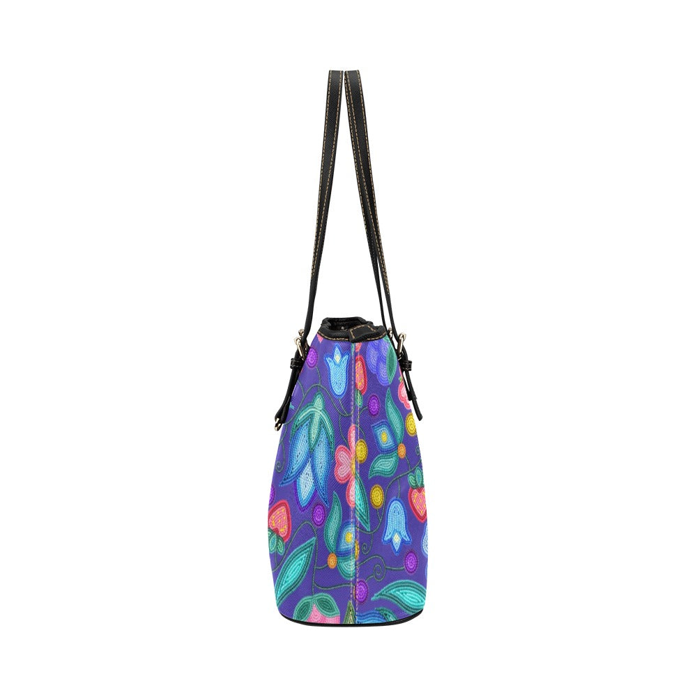 Sweet Offering Indigo Leather Tote