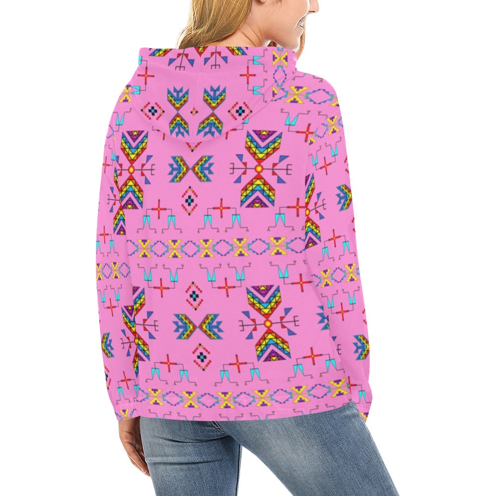 Rainy Chief Rainbow Blush Hoodie for Women