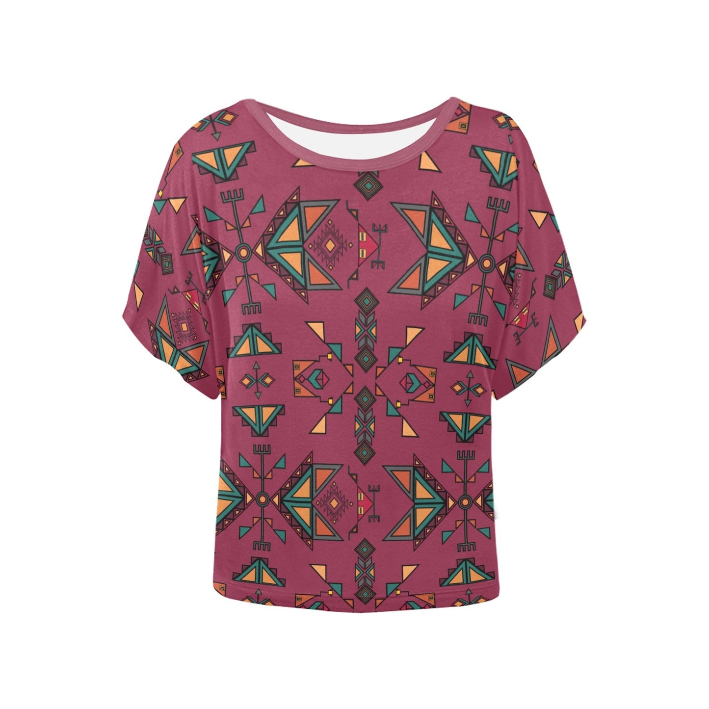 Arrow Dawn Maroon Women's Batwing-Sleeved Blouse T shirt