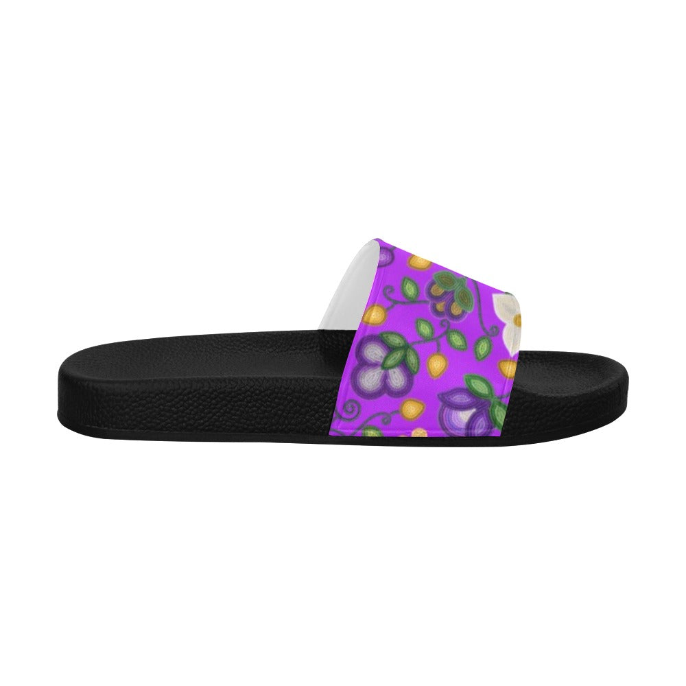 Midnight Moss Bloom Purple Men's Slide Sandals