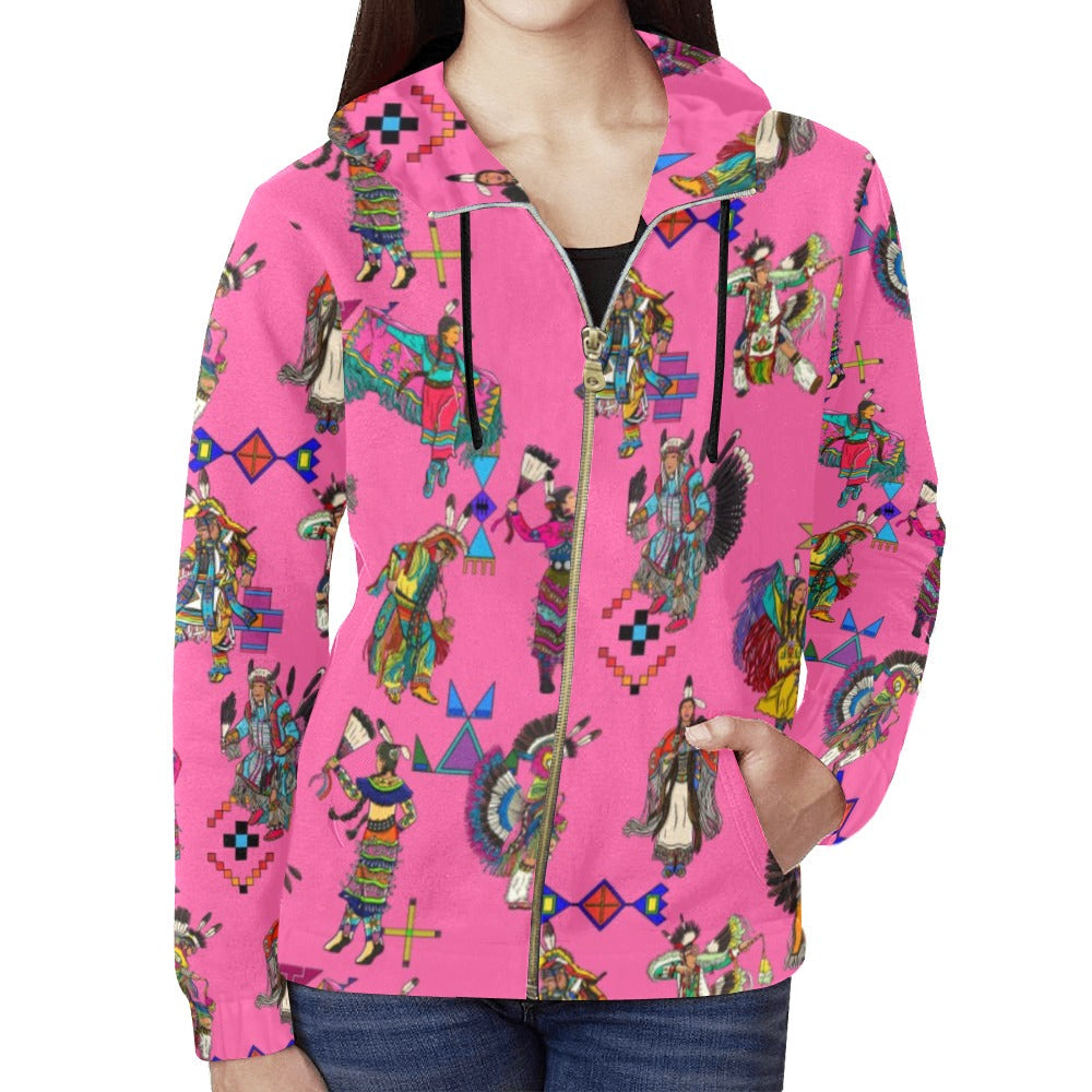 Grand Entry Dancers Full Zip Hoodie for Women