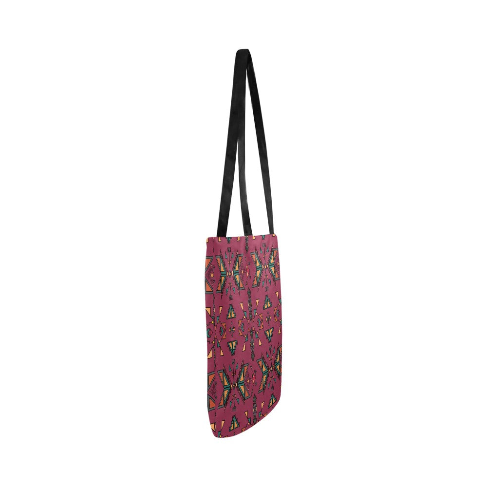 Arrow Dawn Maroon Reusable Shopping Bag