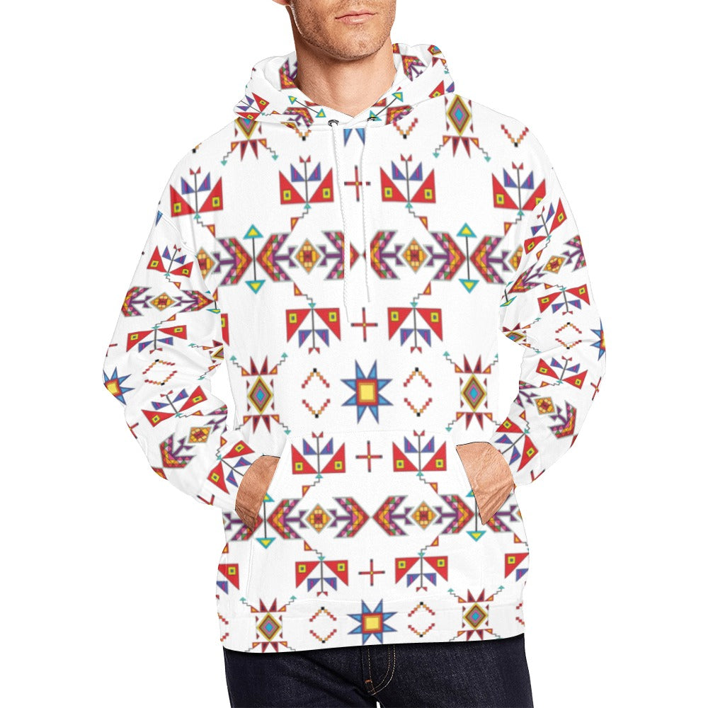 Scattered Generations White Hoodie for Men