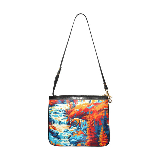 Hunting Wolves Small Shoulder Bag