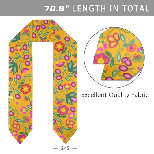Boreal Bounty Yellow Graduation Stole