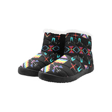 Load image into Gallery viewer, Rainy Chief Rainbow Black Women&#39;s Padded Winter Boot
