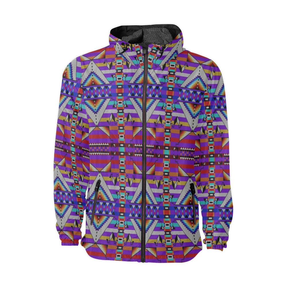Medicine Blessing Purple Men's Windbreaker