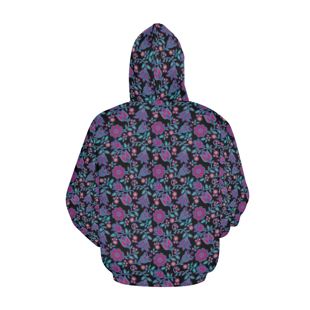 Beaded Nouveau Coal Hoodie for Women