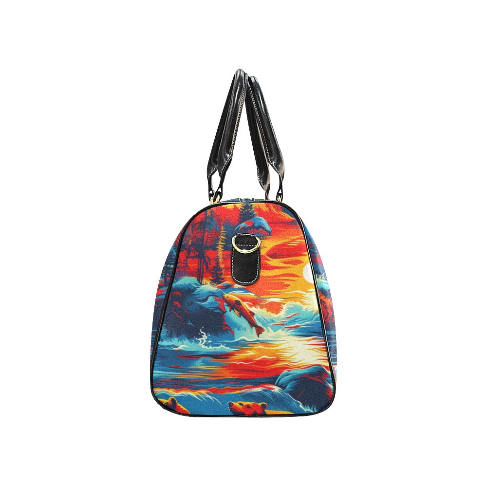 Fishing Bears 2 Large Travel Bag