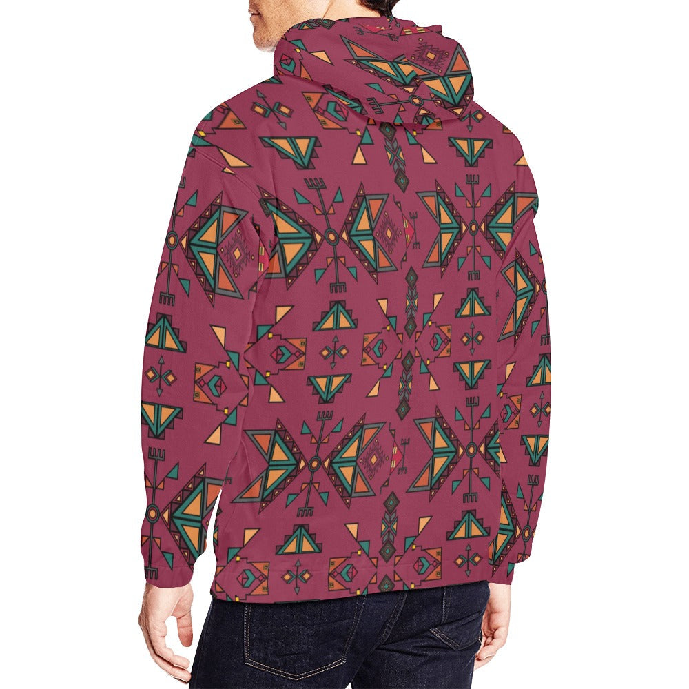 Arrow Dawn Maroon Hoodie for Men