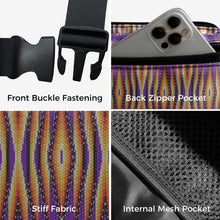 Load image into Gallery viewer, Fire Feather Purple Belt Bag
