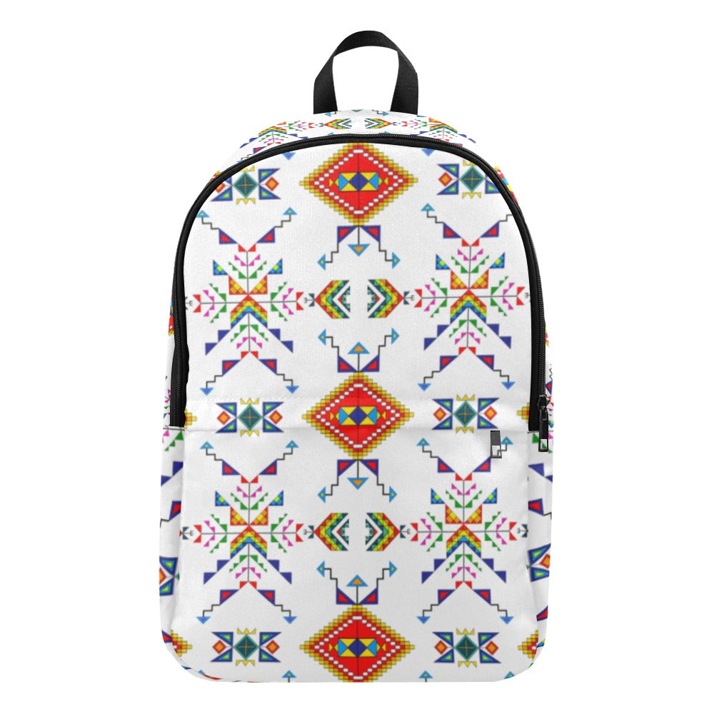 Buffalo Jump White Backpack