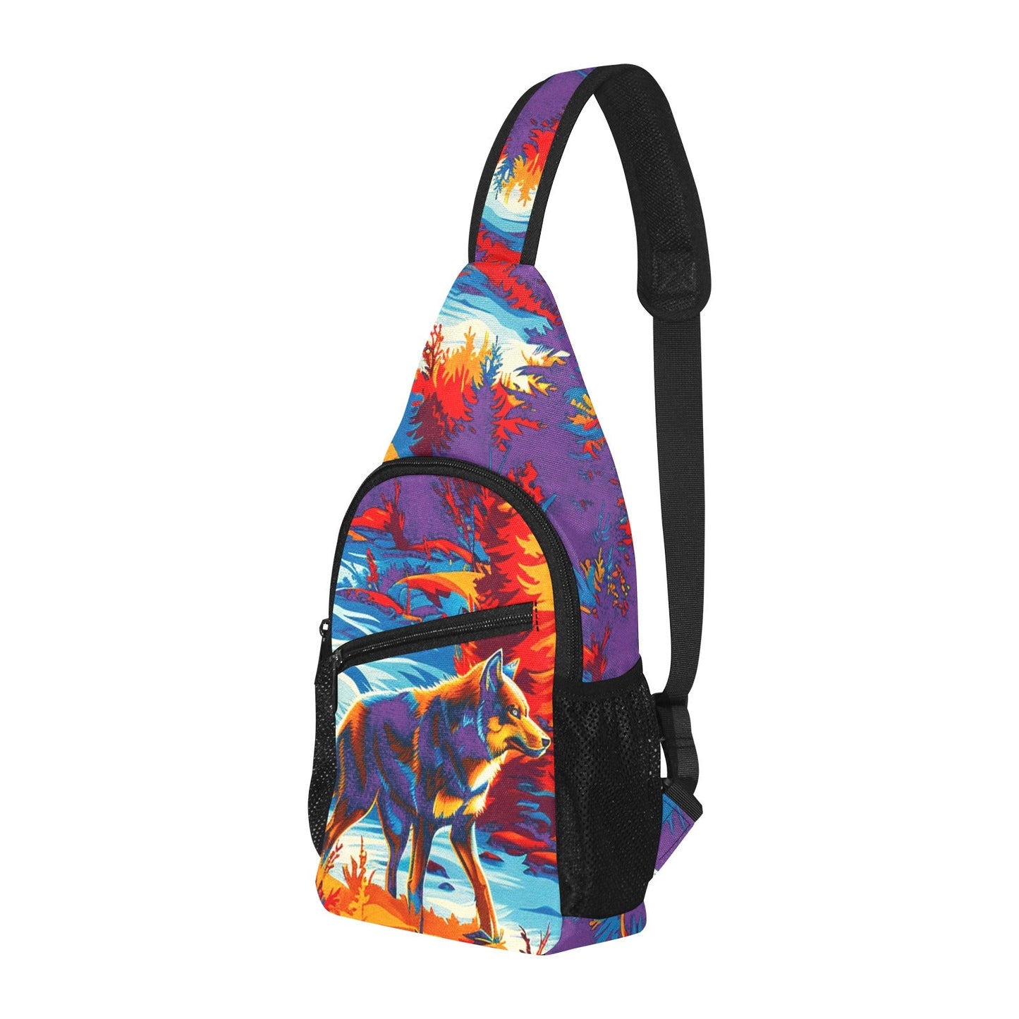 Hunting Wolves II Chest Bag