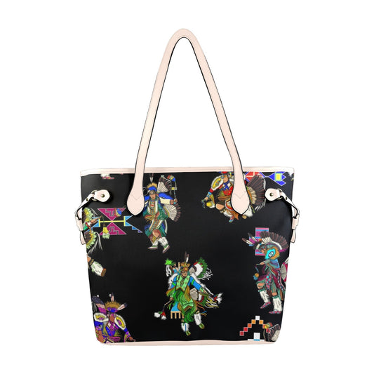 Men's Fancy Dancer Black Clover Canvas Tote Bag