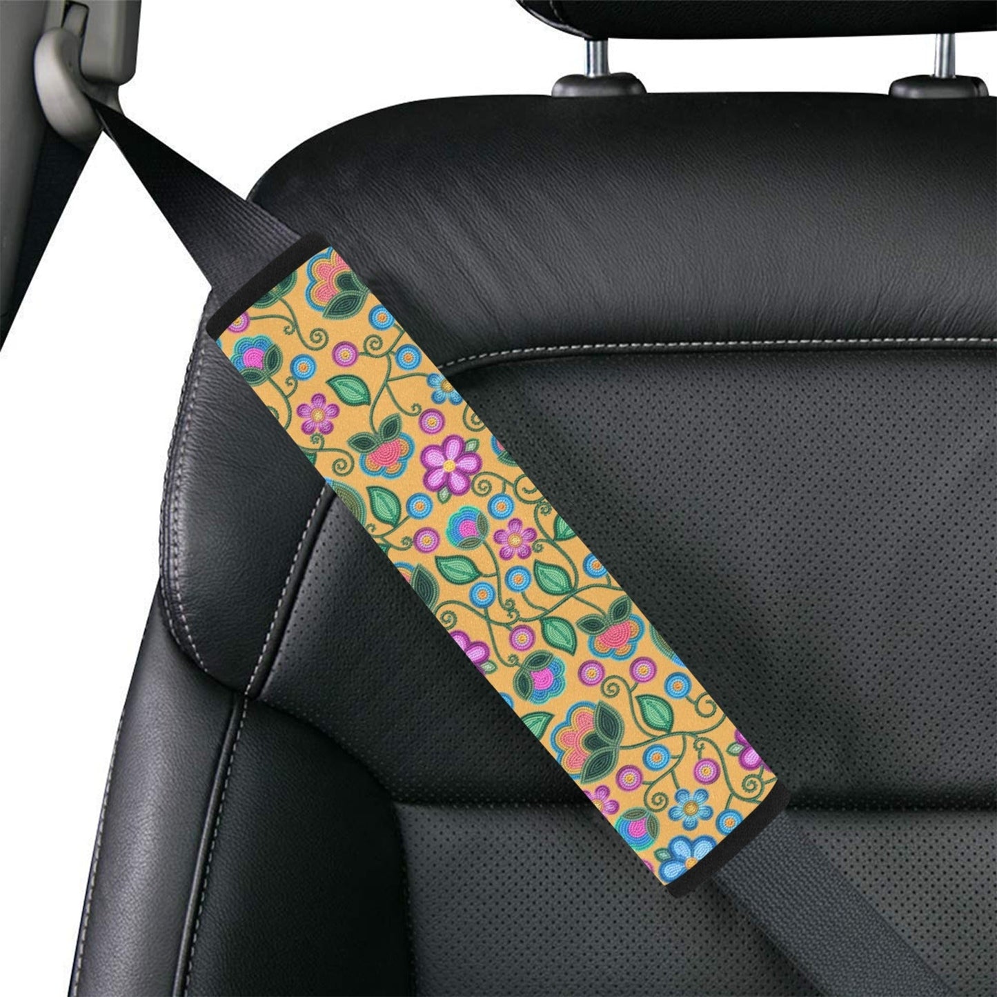 Turquoise Sunbeam Yellow Seat Belt Cover