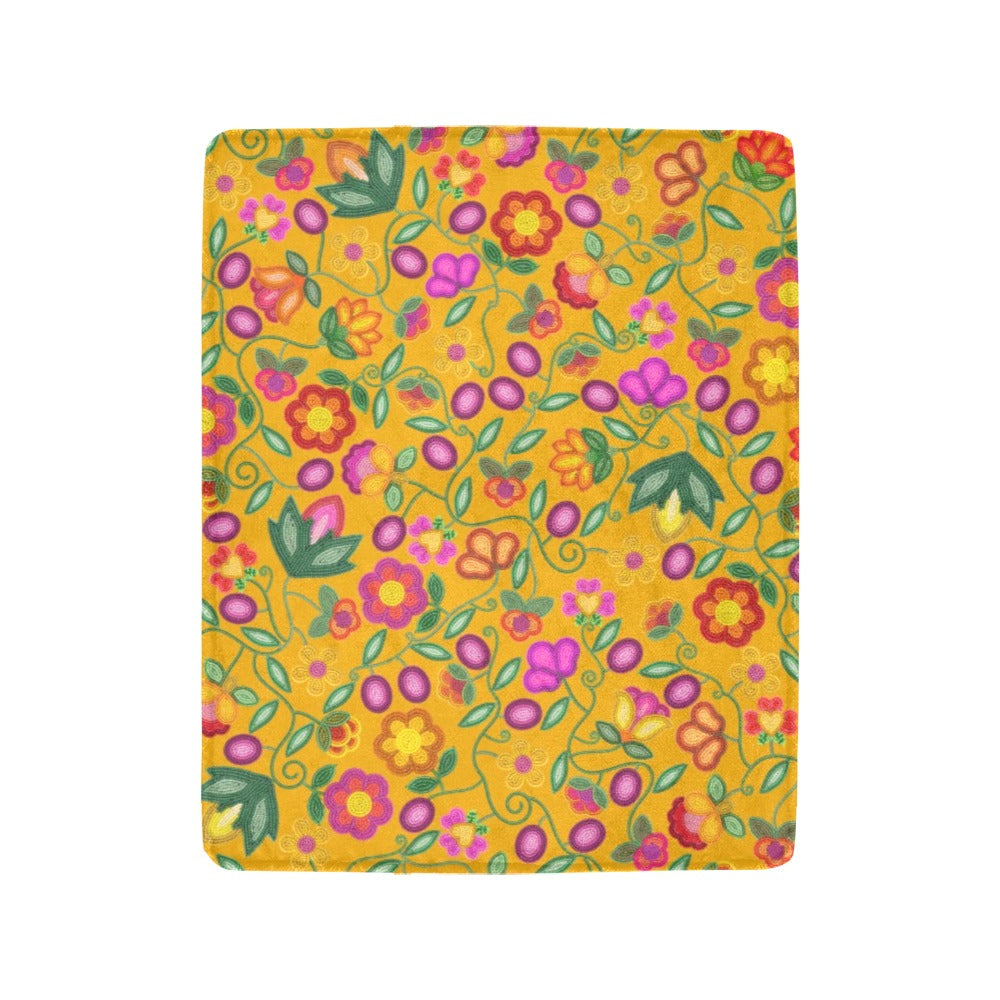 Boreal Bounty Yellow Ultra-Soft Micro Fleece Blanket 40"x50"