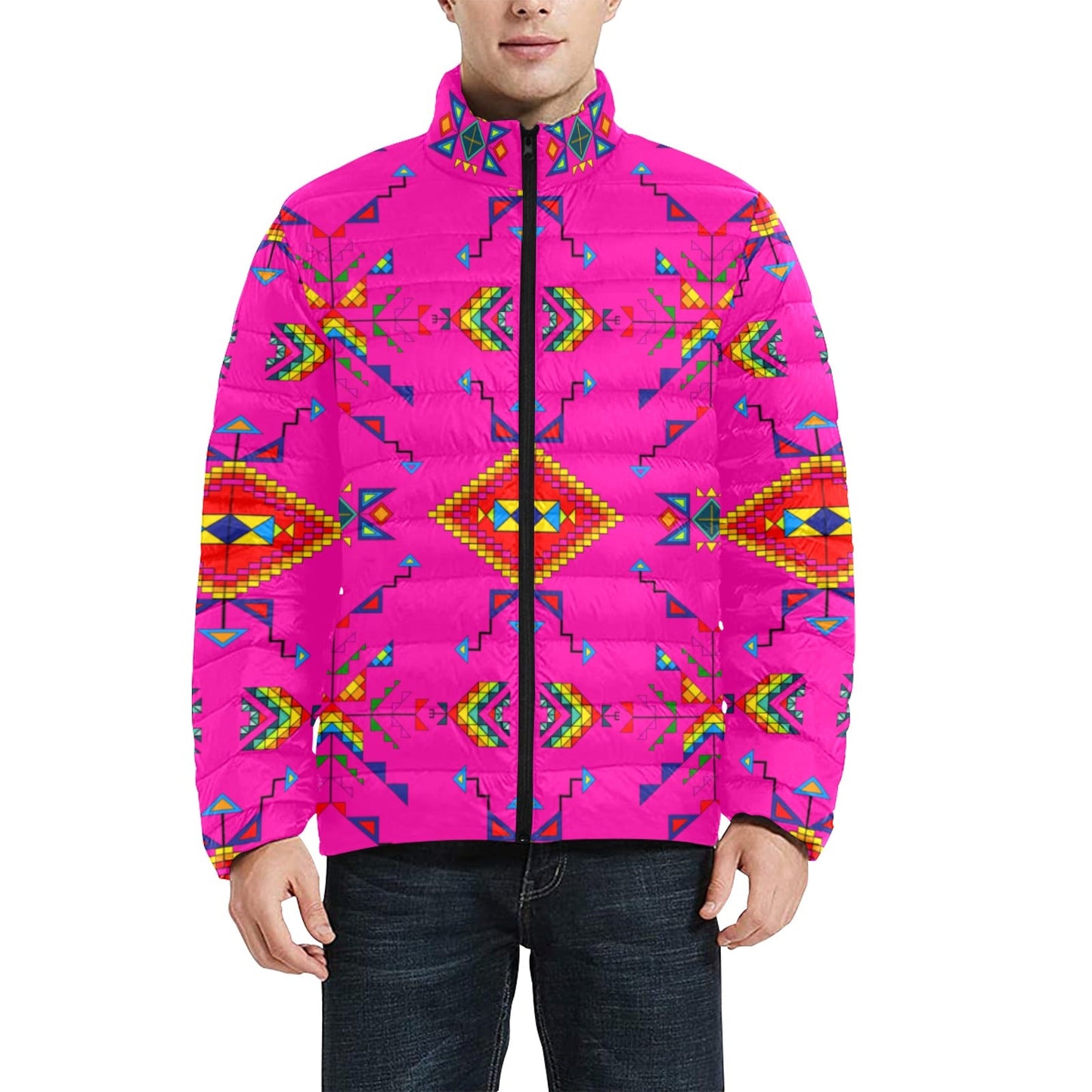 Buffalo Jump Pink Men's Padded Jacket