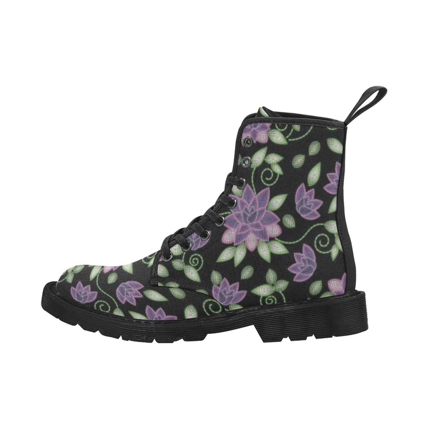 Purple Beaded Rose Boots for Men