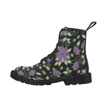 Load image into Gallery viewer, Purple Beaded Rose Boots for Men
