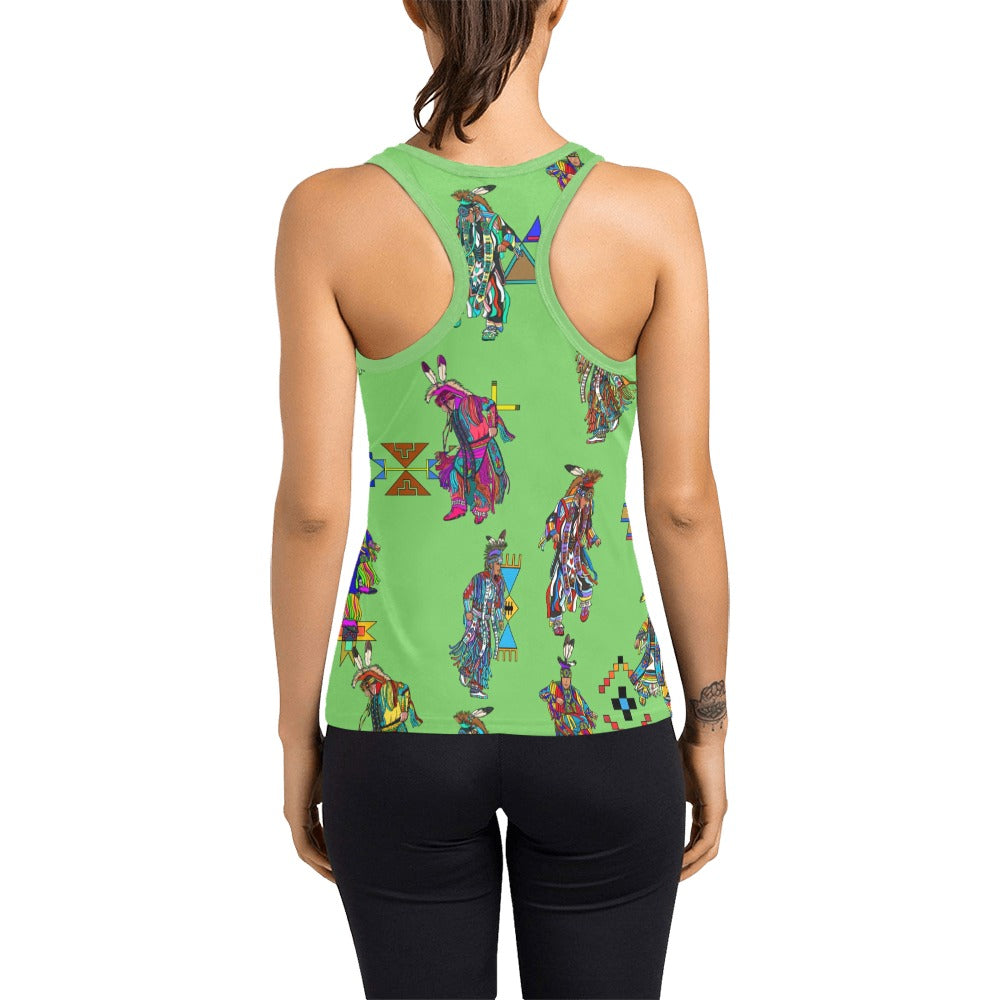 Men's Grass Dancers Grass Women's Racerback Tank Top