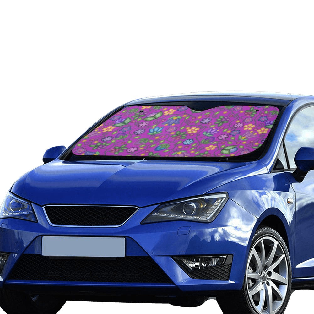 Bloom Uplift Purple Car Sun Shade 55"x30"