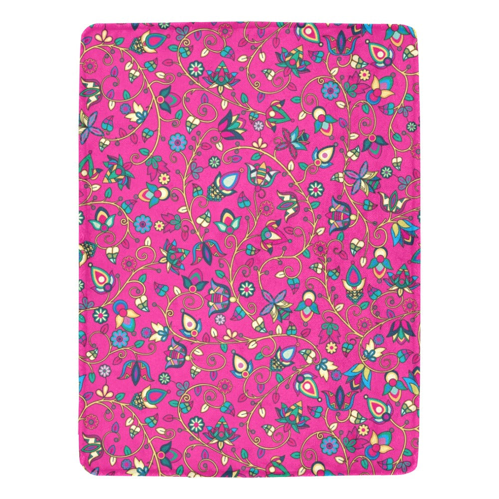 Thorny Path Pink X-Large Micro Fleece Blanket
